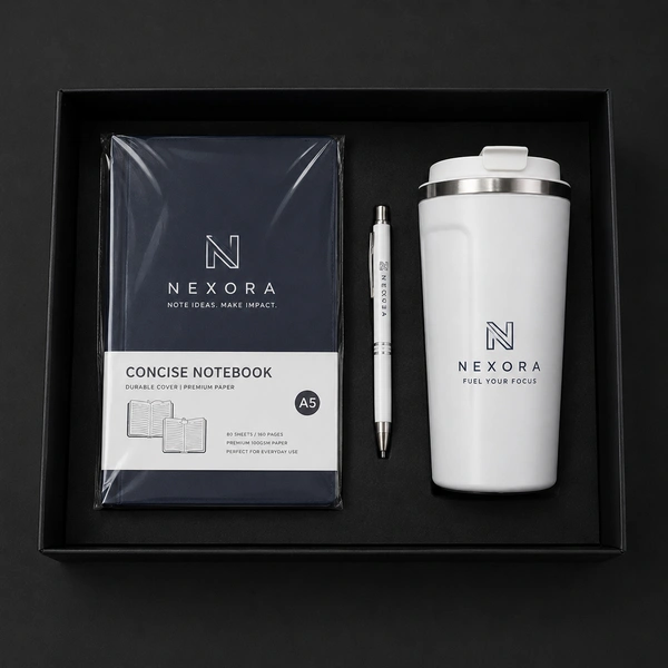 480ML FLASK, BALL PEN & 160PGS HARDBOUND DIARY | DPB07