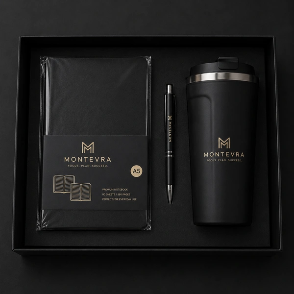 480ML FLASK, BALL PEN & 160PGS HARDBOUND DIARY | DPB08