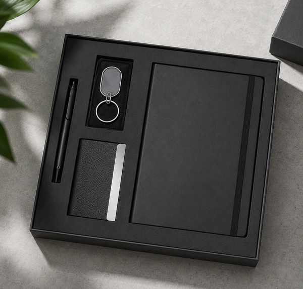 CARD HOLDER, KEYCHAIN, BALL PEN & 160PGS HARDBOUND DIARY | DPCK07