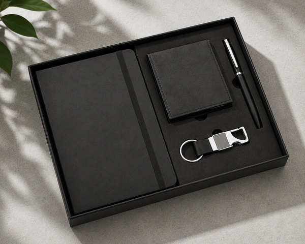 WALLET, BOTTLE OPENER KEYCHAIN, BALL PEN & 160PGS HARDBOUND DIARY | DPCK09