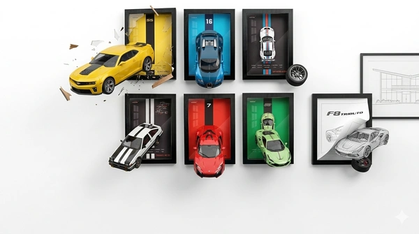 Premium Car Lover Gift Frames