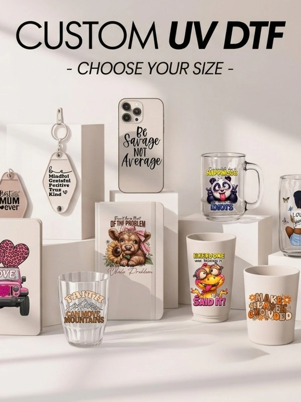 Custom UV DTF Stickers | Waterproof & Durable Stickers Online India