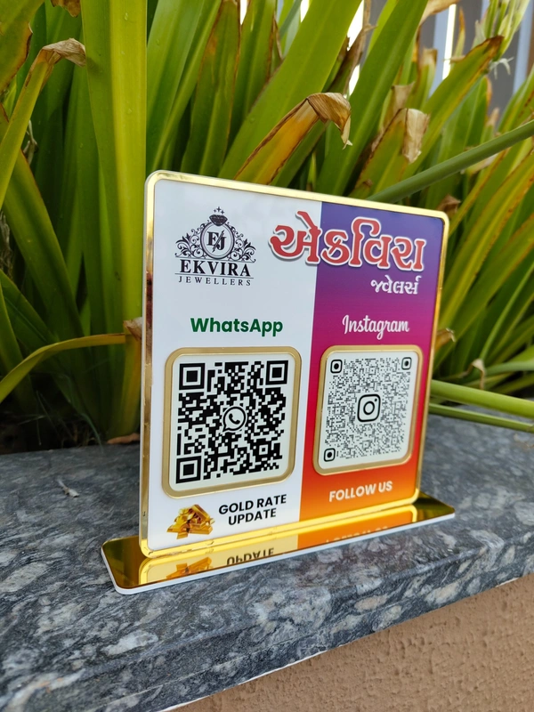 QR code Business Social Media Sign | Payment Sign | Custom Logo Sign