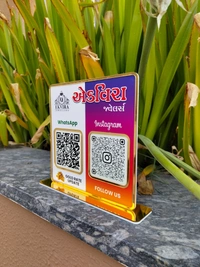 QR code Business Social Media Sign | Payment Sign | Custom Logo Sign
