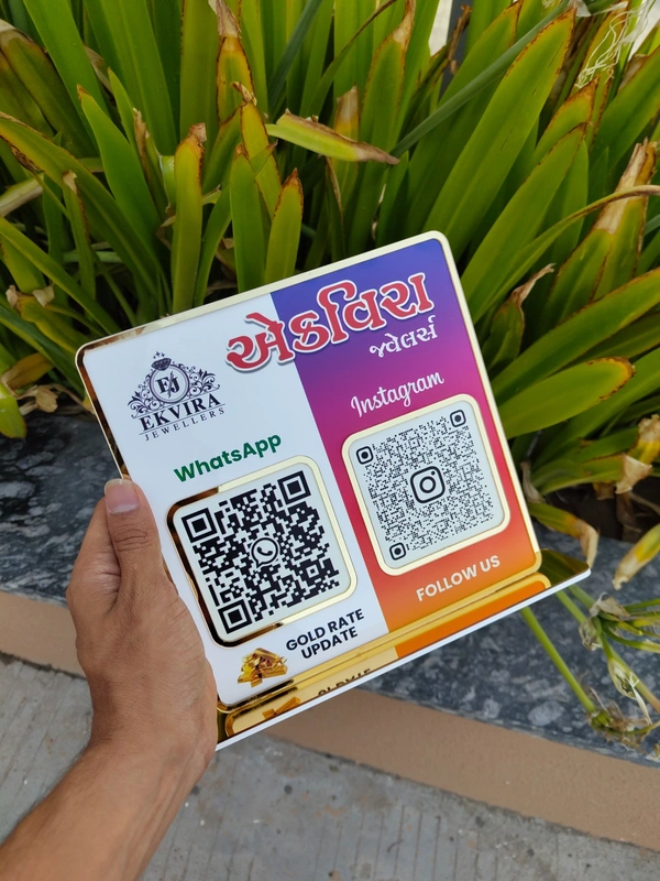 QR code Business Social Media Sign | Payment Sign | Custom Logo Sign