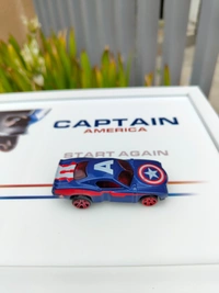 Marvel Cars Caption America Die-Cast Frame | Premium Display