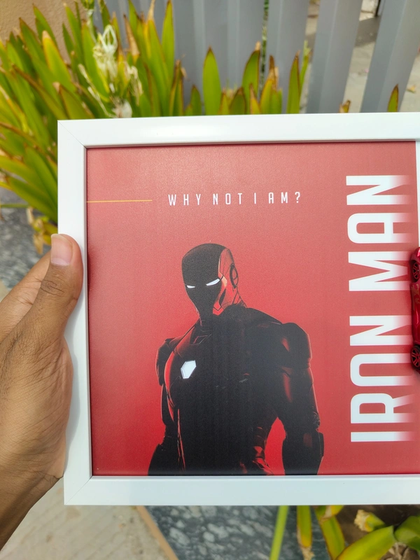 Marvel Cars Iron Man Die-Cast Frame | Premium Display