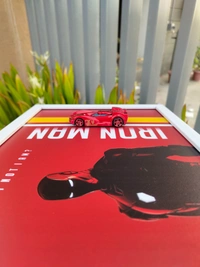 Marvel Cars Iron Man Die-Cast Frame | Premium Display