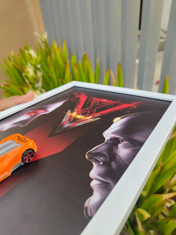 Marvel Cars Vision Die-Cast Frame | Premium Display