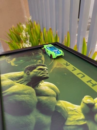 Marvel Cars Hulk Die-Cast Frame | Premium Display