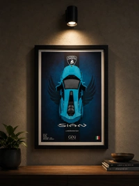 Lamborghini Die-Cast Frame | Premium Display