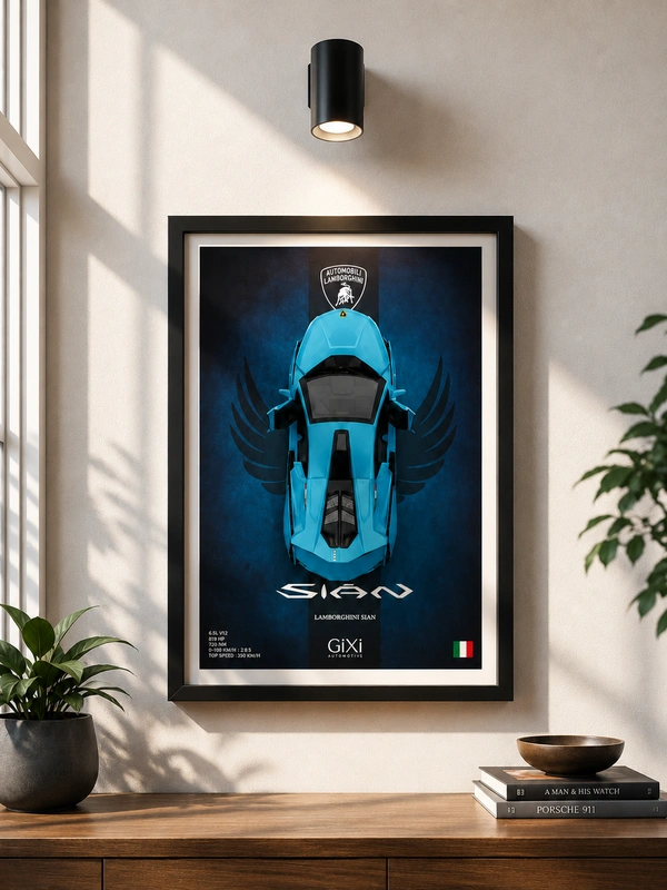 Lamborghini Die-Cast Frame | Premium Display
