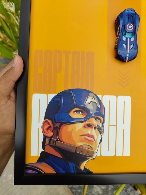 Avengers Die Cast Car | Caption America - A4, White