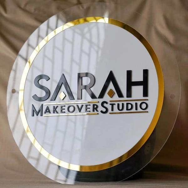 3D arcylic logo and lettering