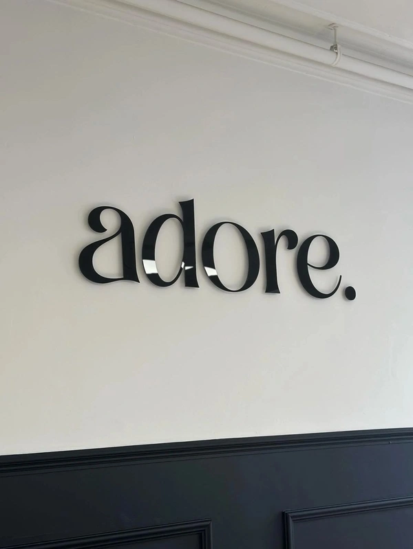 Adore Boutique Interior Signage