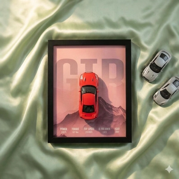 Nissan GTR Diecast Frame | 8x10 | Supercar Decor | Car Enthusiast Gift