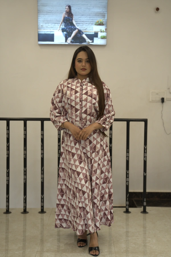 Geometric Print Dress