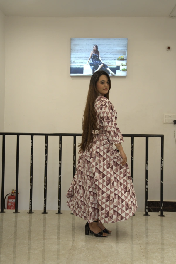Geometric Print Dress