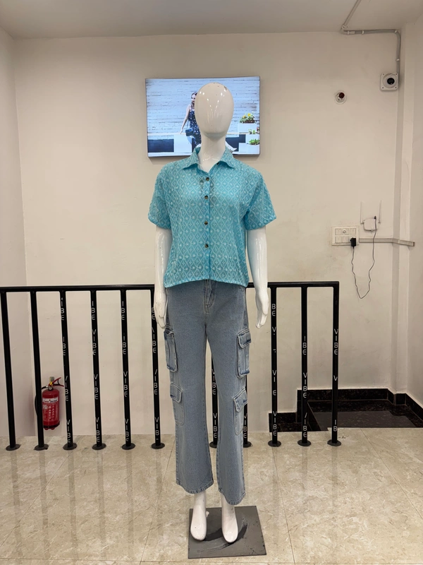 Thread Work Crop Shirt