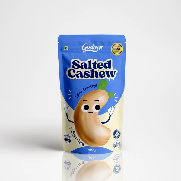 Premium Roasted Salted Cashew Nuts | Zero Cholesterol Natural Whole Kaju Nuts & Dry Fruits | Rich in Protein