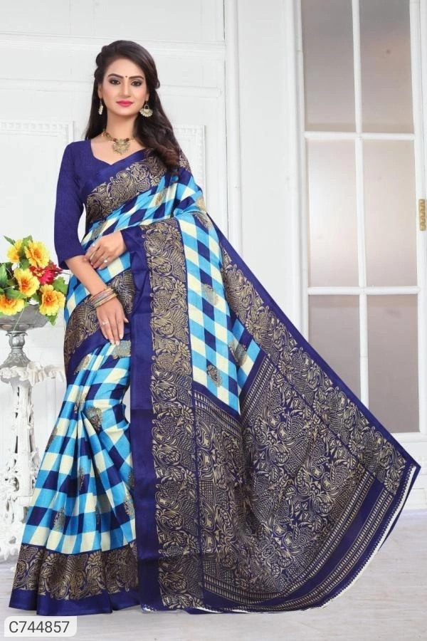 Affordable Khadi Silk Printed  Saree