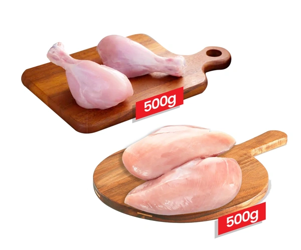 Chicken Breast + Chicken Drumstick