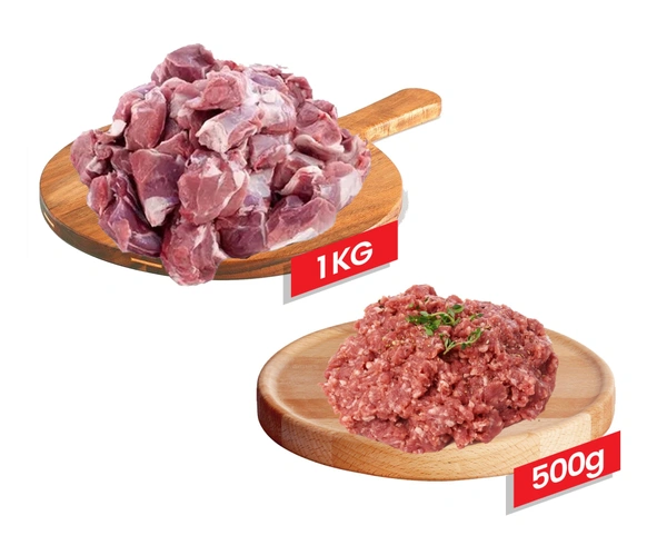 Mutton Briyani Cut 1 Kg + Mutton Keema 500g