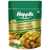 Happilo Premium Seedless Green Raisins/Kismis, 500 g