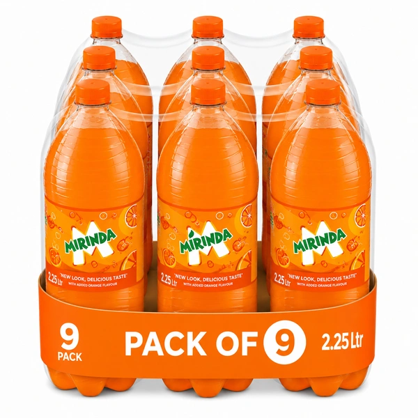 Mirinda 2.25 L Soft Drink Pet Bottle (Pack of 9)