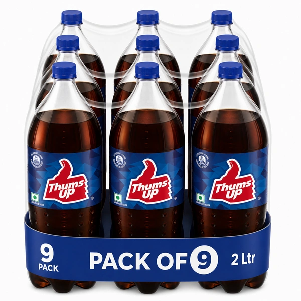 Thums Up 2 L Soft Drink Pet Bottle (Pack of 9)