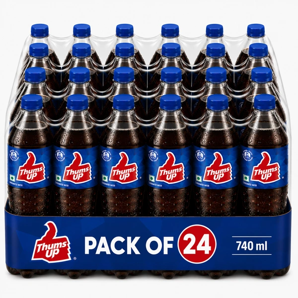 Thums Up 740 ml Soft Drink Pet Bottle (Pack of 24)