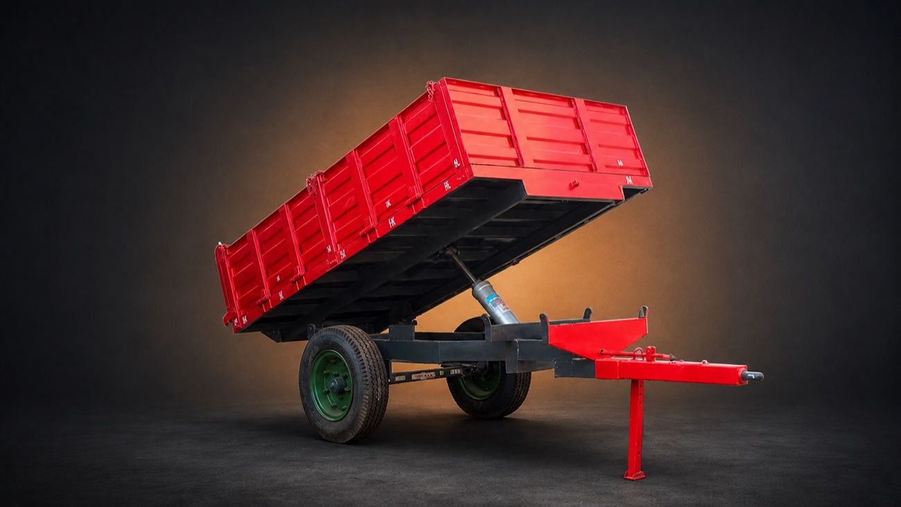 Hydraulic tractor trolley