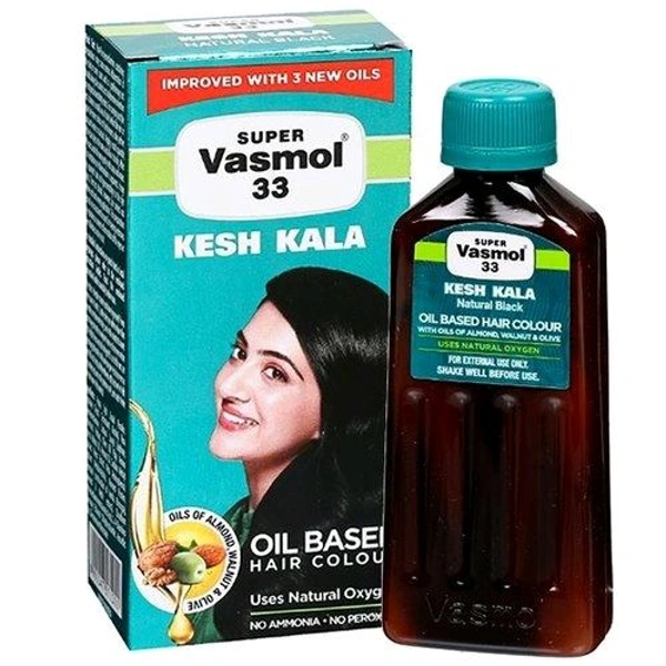 Super Vasmol 33 Kesh Kala Oil Based Hair Colour 100ml