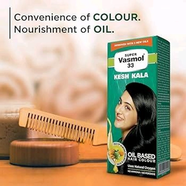 Super Vasmol 33 Kesh Kala Oil Based Hair Colour 100ml