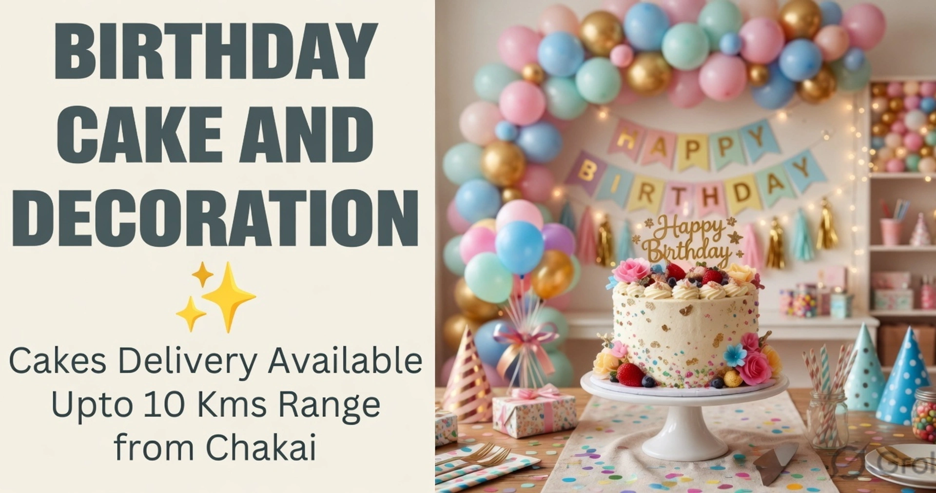 Birthday Cake & Decoration 