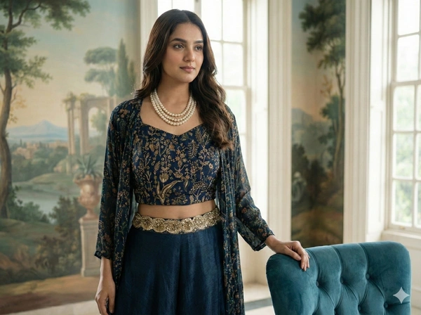 Aurelia Cape Lehenga Set