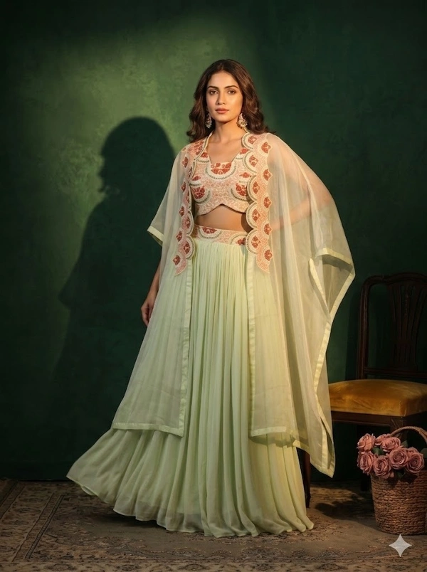 Noor Embroidered Plazo Set
