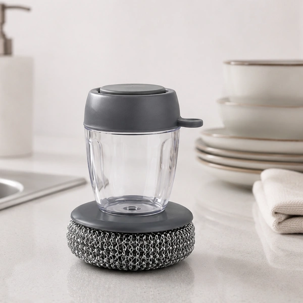 OREVIA Soap Dispensing Dish Wash Brush
