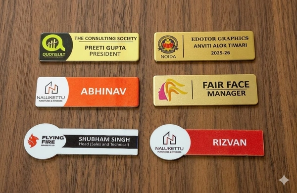 Metal Badges With Multicolour Print