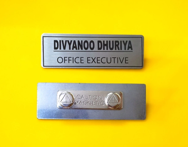 Metal Engraved Magnetic Badge