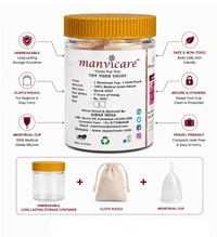 Manvicare Medical Grade Silicone Menstrual Cup - Large