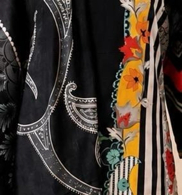 Designer Black Printed Kurta Set With Dupatta - M,L,XL,XXL, Black