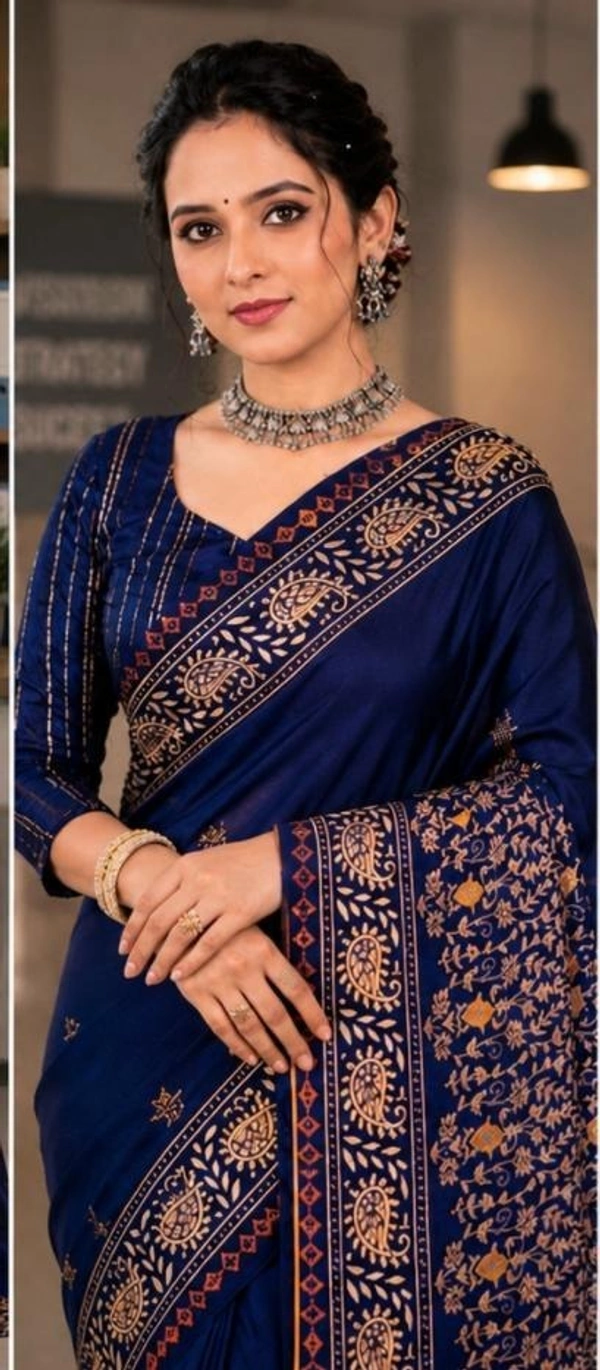 BLUE SAREE - Blue