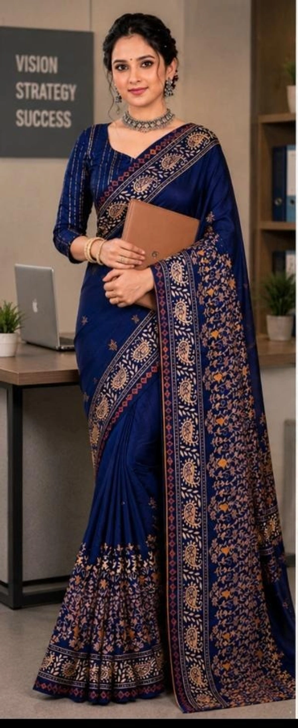 BLUE SAREE - Blue