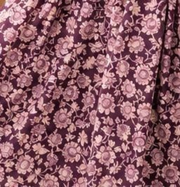 Floral Print Anarkali Kurti - S,M,L,XL,XXL, Purple