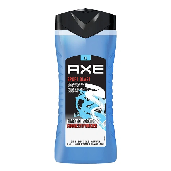 AXE Sports Blast 3 In 1 Body, Face & Hair Wash For Men