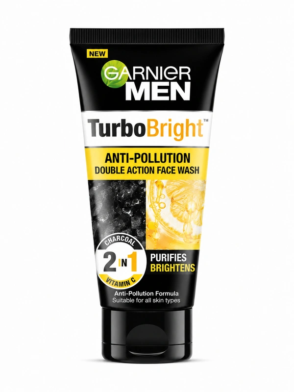 Garnier Men Turbo Bright Anti-Pollution Face Wash 150g