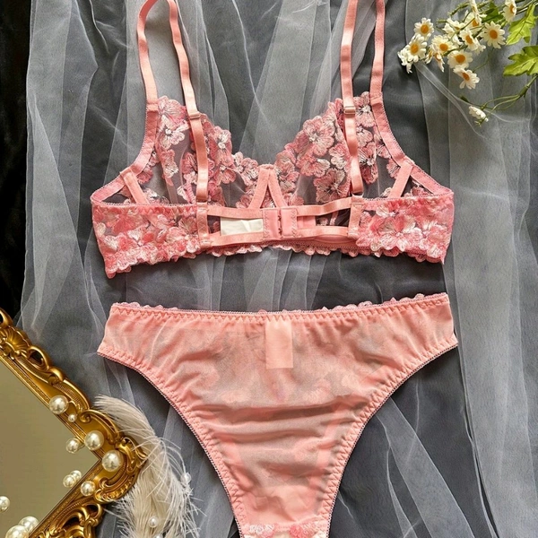 Hot Selling Floral Lace Bra Panty Set for Women
Upgrade your lingerie collection with this stunning 2-piece embroidery floral lace underwear set designed for style, comfort, and confidence. The transparent lace design with soft breathable fabric creates a premium and elegant look perfect for modern women.
šļø Imported Premium Collection
š All India Delivery Available - L, Wild Watermelon