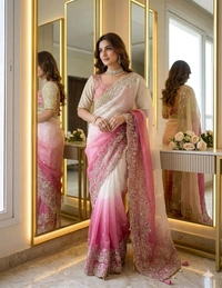 Very soft & elegant rich look fendy sartin pedding fabric with beautiful embroidery 3 mm sequence work heavy border with buttis in all over saree aarco
Paired with fully Stiched heavy jhal work embroidery sequence design with back side net pattern nd fancy tussels
Can be upto 42"
🤩 Eye Catching 10 Colours 🤩
Premium Quality
Ready Stock