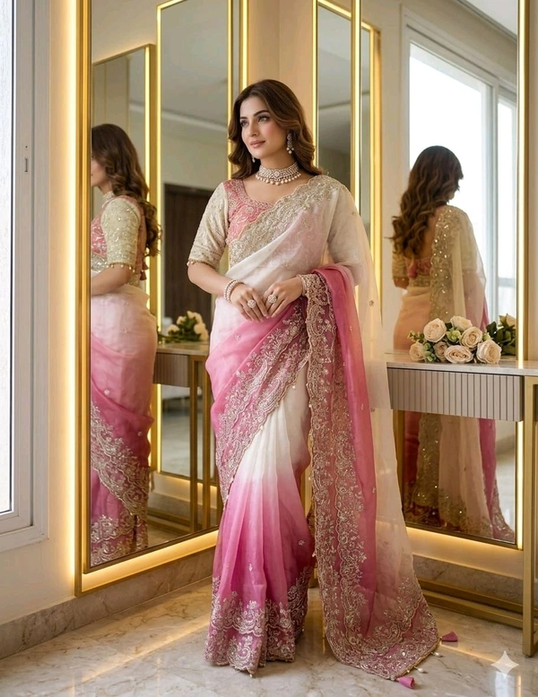 Very soft & elegant rich look fendy sartin pedding fabric with beautiful embroidery 3 mm sequence work heavy border with buttis in all over saree aarco
Paired with fully Stiched heavy jhal work embroidery sequence design with back side net pattern nd fancy tussels
Can be upto 42"
🤩 Eye Catching 10 Colours 🤩
Premium Quality
Ready Stock